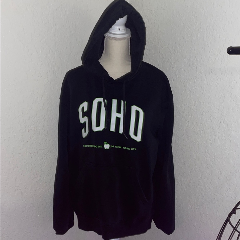 Soho Black Hoodie Sweater for Men